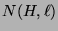 $N(H,\ell)$