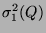$\sigma^2_1(Q)$