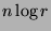 $n \log r$