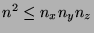 $n^2 \leq n_xn_yn_z$