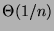 $\Theta(1/n)$