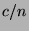 $c/n$