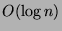 $O(\log n)$