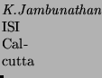$\textstyle \parbox{\smboxwidth}{\textit{Yuriy V.~Tarannikov \emph{Mech. and Math. Dept, Moscow State University, Russia}}}$