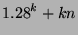 ${1.28}^k + kn$