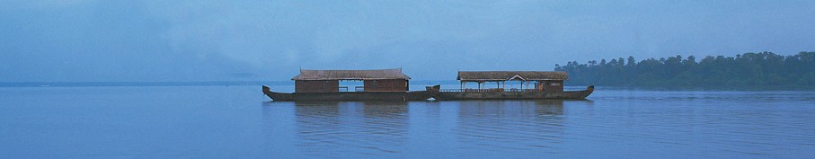 Houseboat on backwaters, Kumarakom, Kerala